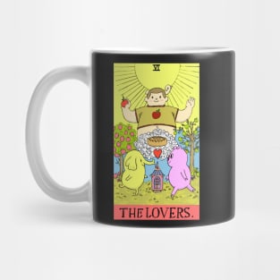 Tree Trunks & Mr Pig as The Lovers Tarot Mug